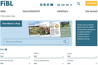 Immagine: schermata del sito web